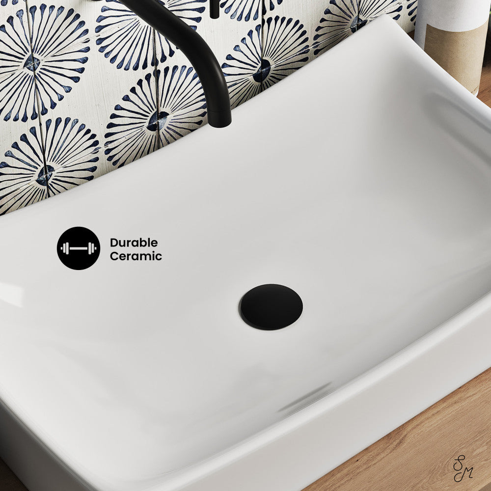 Marseille 25.5” Rectangle Vessel Bathroom Sink