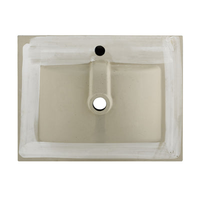 24" Ceramic Vanity Top with Single Faucet Hole in Matte Black