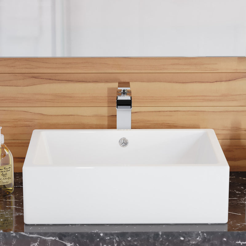 Voltaire 17 Rectangle Ceramic Vessel Sink