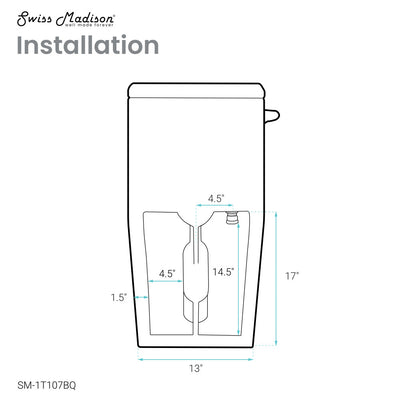 Concorde One Piece Square Left Side Flush Handle Toilet 1.28 gpf in Bisque