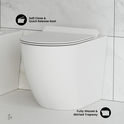 St. Tropez Back-to-Wall Elongated Toilet Bowl