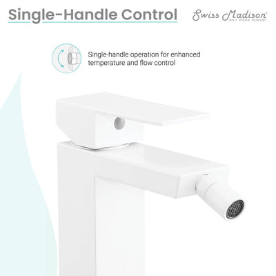 Concorde Bidet Faucet in Matte White