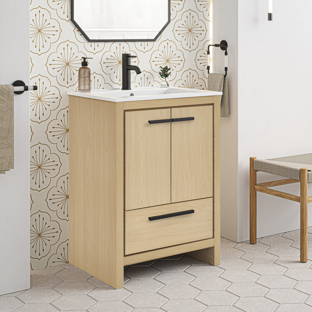 Virage 24 Freestanding, Bathroom Vanity in Natural Oak