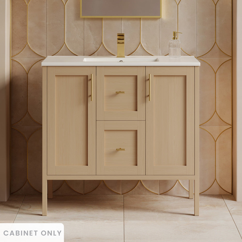 Forme 36" Modular Freestanding Bathroom Vanity Cabinet without Top in Natural Oak