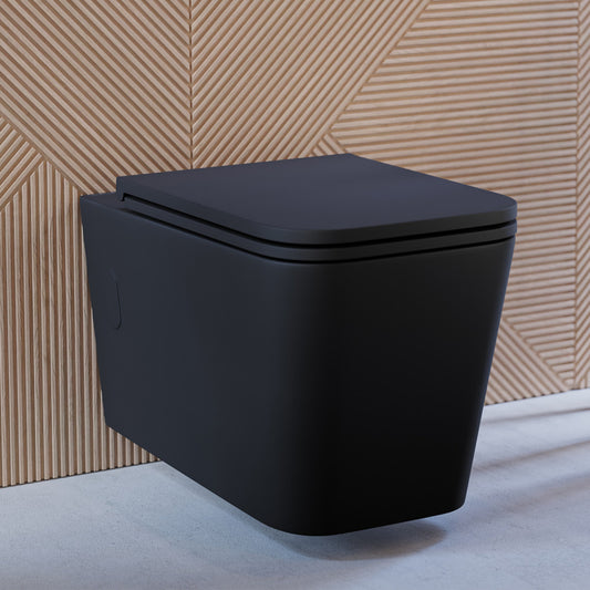Concorde Wall Hung Toilet Bowl, Matte Black