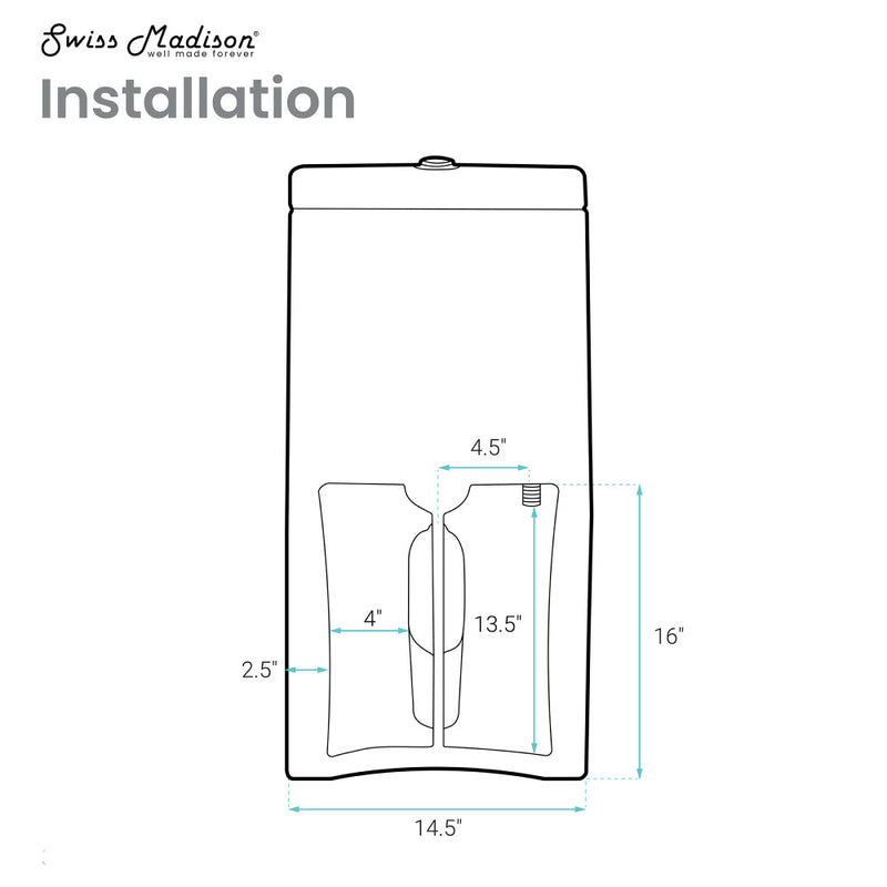 Monaco One-Piece Elongated Toilet Dual Flush 1.1/1.6 gpf with 10" Rough in
