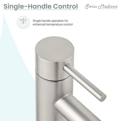 Ivy Single Hole, Single-Handle, Bathroom Faucet in Brushed Nickel