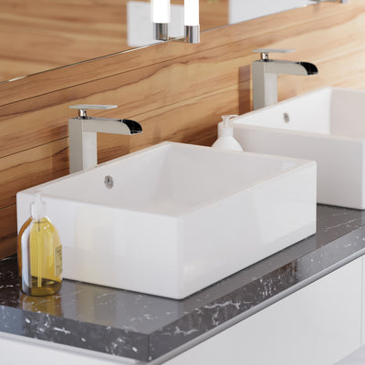 Voltaire 17 Rectangle Ceramic Vessel Sink