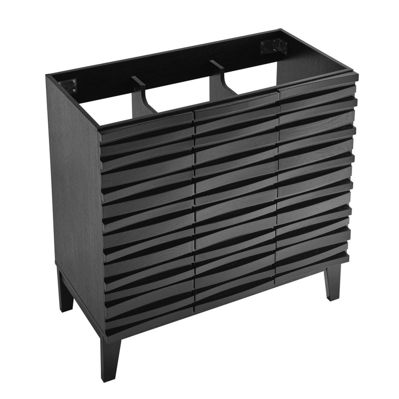 Cascade 36" Bathroom Vanity in Black Cabinet Only