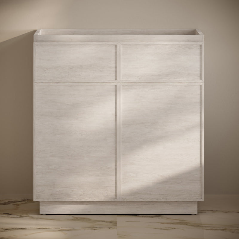 St. Tropez 36" Freestanding Bathroom Vanity Cabinet without Top in White Oak