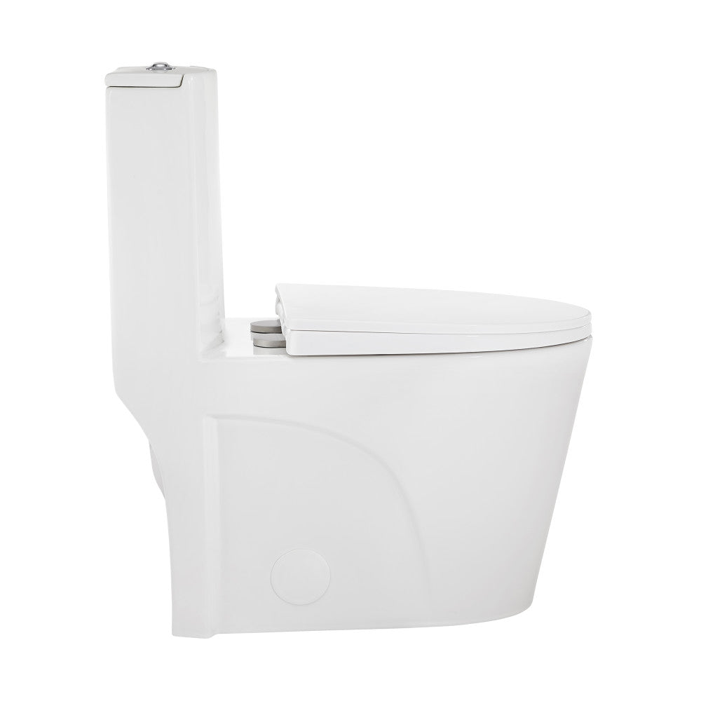 St. Tropez One Piece Elongated Toilet Dual Vortex Flush 1.1/1.6 gpf with 10" Rough In (6 - Pack)