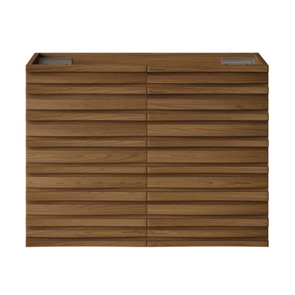Cascade 30" Wall-Mounted Bathroom Vanity Cabinet without Top in Brown Oak