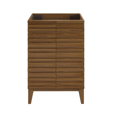 Cascade 24'' Bathroom Vanity in Brown Oak - Cabinet