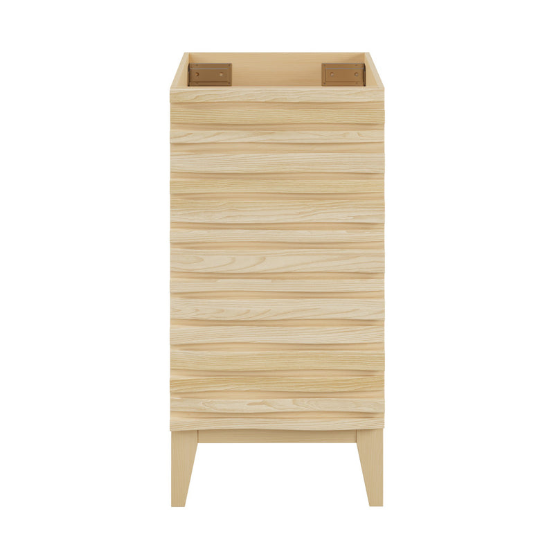 Cascade 18” Bathroom Vanity in Brown Oak- Cabinet Only