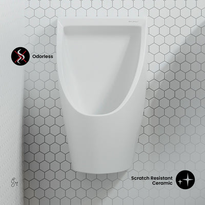 Voltaire Waterless Urinal in White