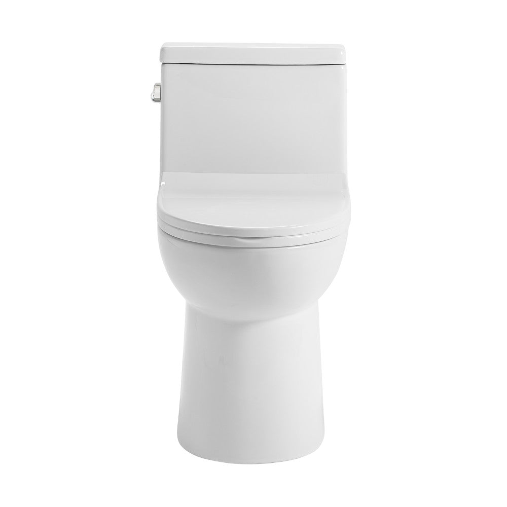 Daxton One-Piece Elongated Left Side Flush Toilet 1.28 gpf – Swiss