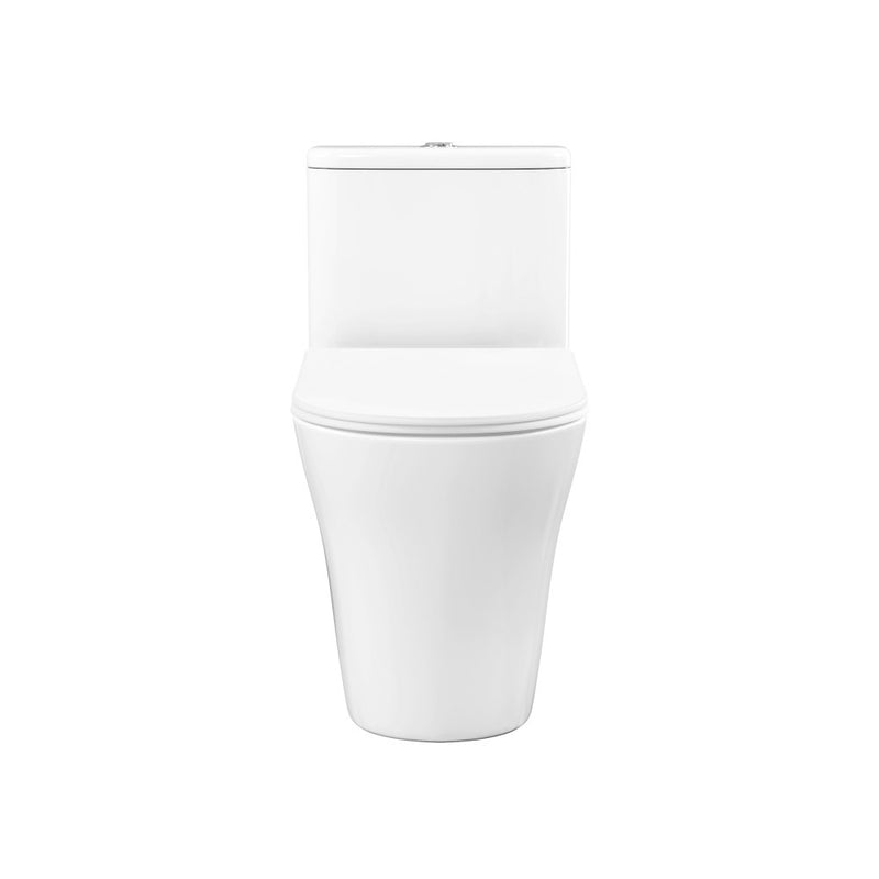 TWISTER Dual Flush, Cascade One-Piece Compact Toilet, 1.1/1.6 GPF