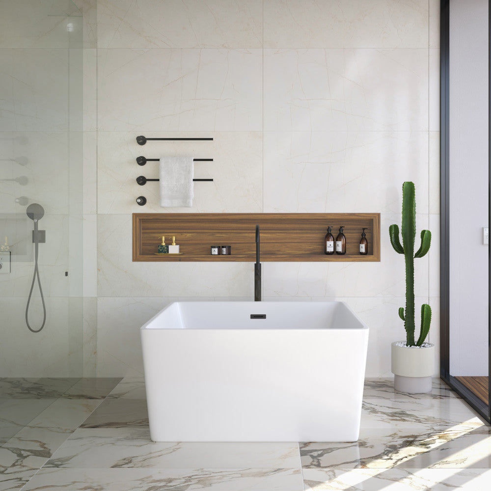 Claire 3-Bar Electric Towel Warmer in Matte Black