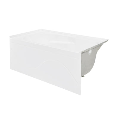 Ivy 48'' x 32" Bathtub with Apron Right Hand Drain in White