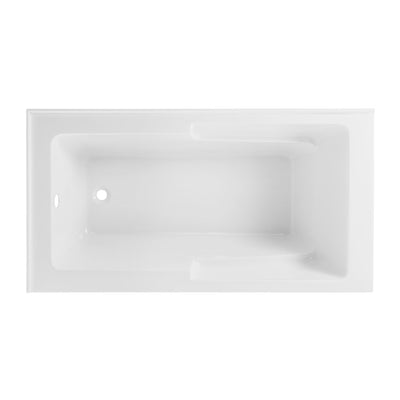 Voltaire 60 x 32 Left Hand Drain Drain Alcove Tub with Corner Apron