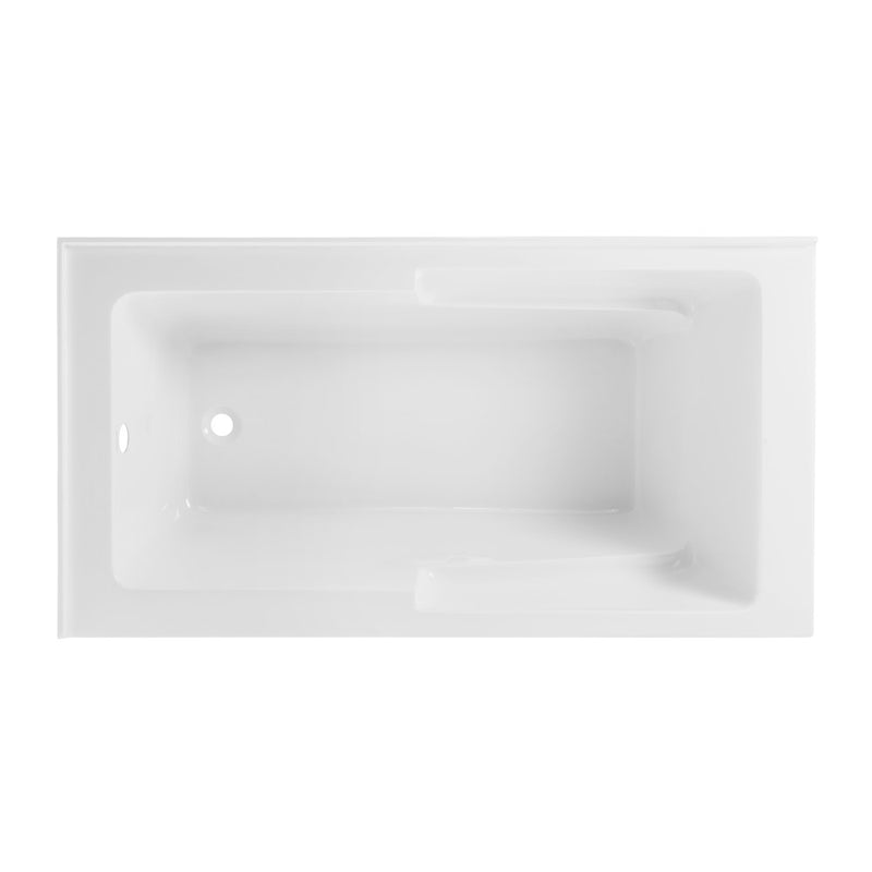 Voltaire 60 x 32 Left Hand Drain Drain Alcove Tub with Corner Apron