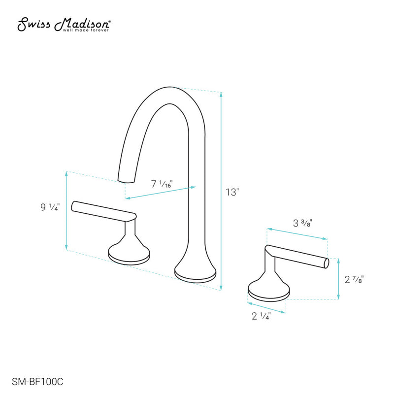 Daxton 8 in. Widespread Bathroom Faucet in Chrome