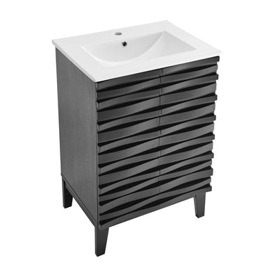 Cascade 24" Bathroom Vanity in Black