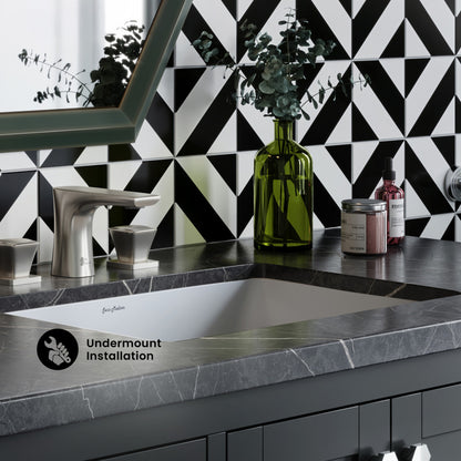 Plaisir 21 Rectangular Under-Mount Bathroom Sink