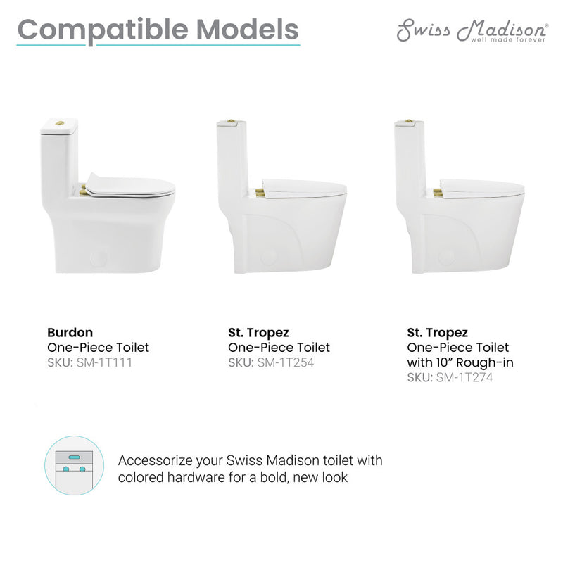 Toilet Hardware Brushed Gold (SM-1T254)