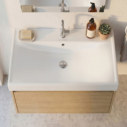 Carre 24" Vanity Top Bathroom Sink Single Hole