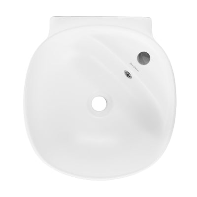 Ivy Wall-Mount Sink in Matte White