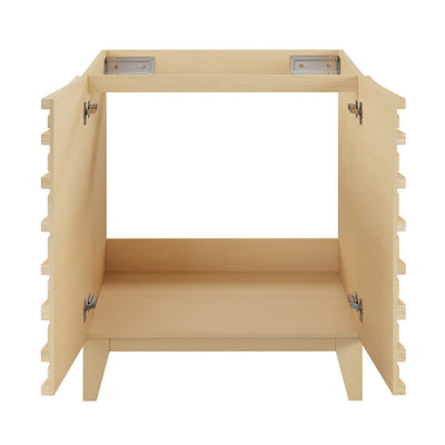 Cascade 30" Freestanding Bathroom Vanity Cabinet without Top in Natural Oak