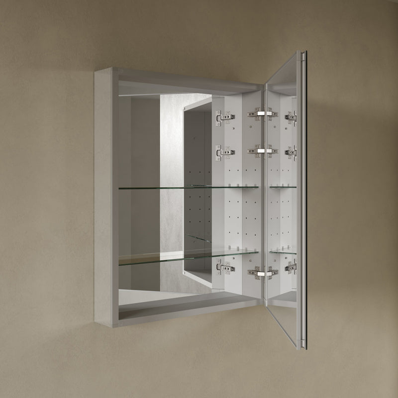 Cache 24 x 30 Rectangle Recessed/Wall Mount Medicine Cabinet with Mirrored Sides