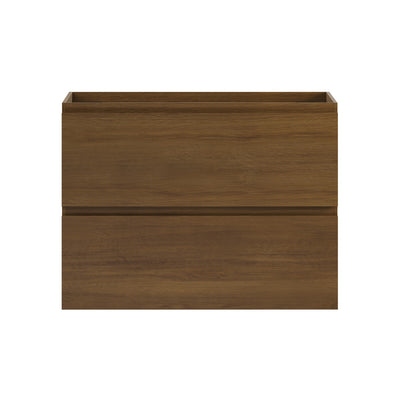 Liberte 30" Wall-Mounted Bathroom Vanity Cabinet without Top in Brown Oak
