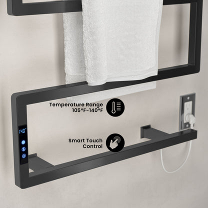 Voltaire 5-Bar Electric Towel Warmer in Matte Black
