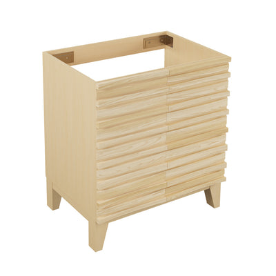 Cascade 30" Freestanding Bathroom Vanity Cabinet without Top in Natural Oak