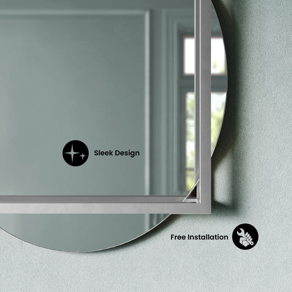 Pierre 35.5" Vanity Mirror in Chrome