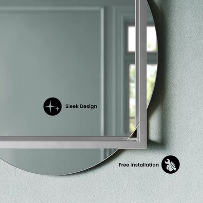 Pierre 35.5" Vanity Mirror in Chrome