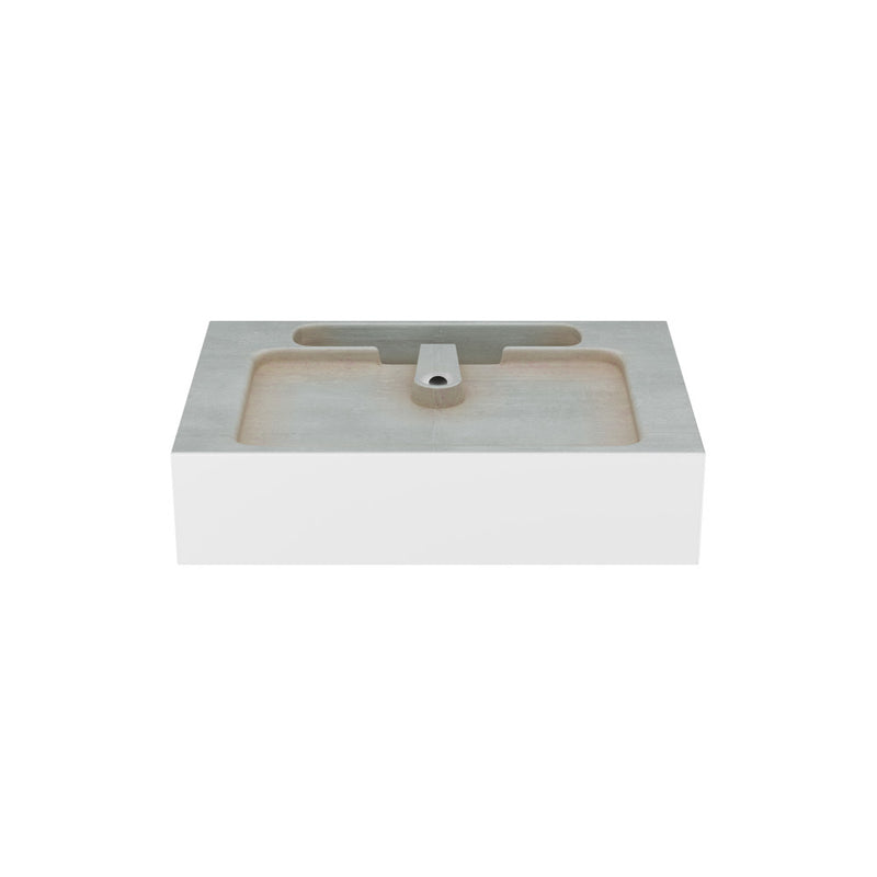 Concorde 24" Rectangle Console Sink with Matte Black Legs