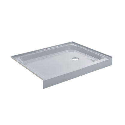 Voltaire 48" x 36" Single-Threshold, Right-Hand Drain, Shower Base in Gray