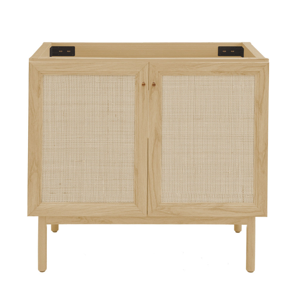 Classe 36" Freestanding Bathroom Vanity Cabinet without Top in Natural Oak