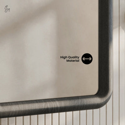 Plaisir 18 x 27 Recessed/Wall Mount Medicine Cabinet with Mirror in Black Oak