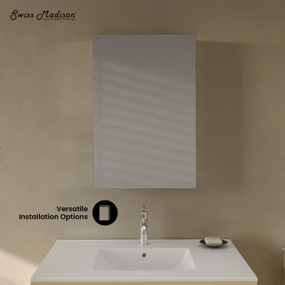 Cache 20 x 30 Rectangle Recessed/Wall Mount Medicine Cabinet with Mirrored Sides