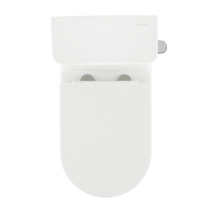 Liberte One-Piece 12" Rough-in 1.28 GPF Right-Hand Flush Elongated ADA Toilet in Glossy White