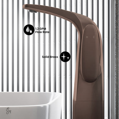 Chateau Single Hole, Single-Handle, High Arc Bathroom Faucet in Oil Rubbed Bronze