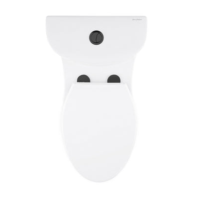 Sublime One Piece Elongated Toilet Dual Flush, Black Hardware 1.1/1.6 gpf