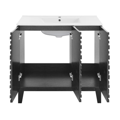 Cascade 36" Bathroom Vanity in Black