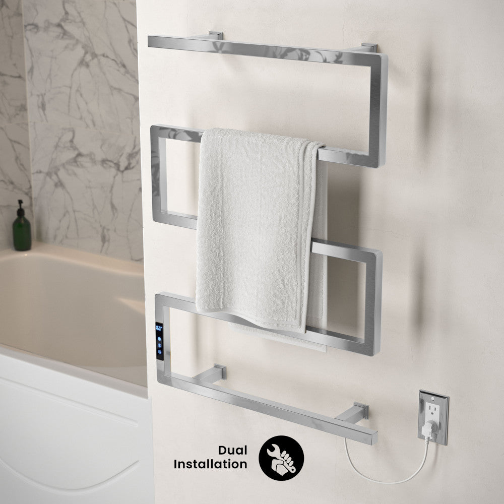 Voltaire 5-Bar Electric Towel Warmer in Chrome
