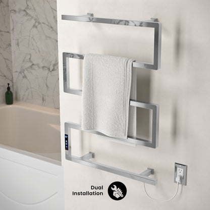 Voltaire 5-Bar Electric Towel Warmer in Chrome
