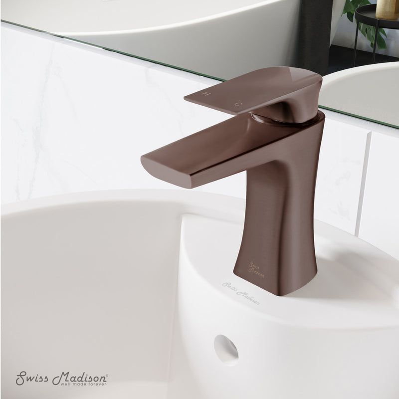 Monaco Single Hole, Single-Handle, Bathroom Faucet in Oil Rubbed Bronze